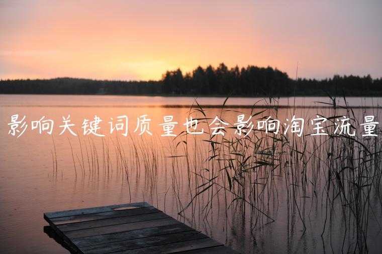 影響關(guān)鍵詞質(zhì)量也會影響淘寶流量